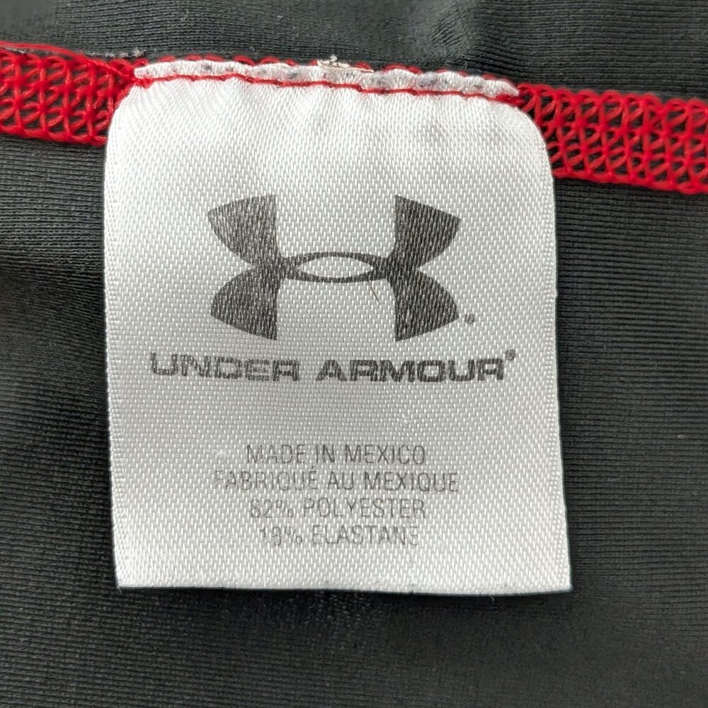 UNDER ARMOUR Boy's Athletic T-Shirts Size L Black/Red - Picture 8 of 8